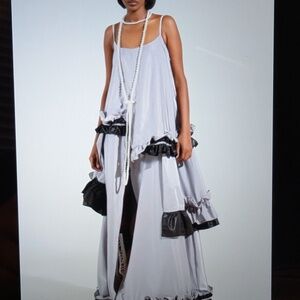 Maxi Dress, XL, Light grey, NEW, Akira